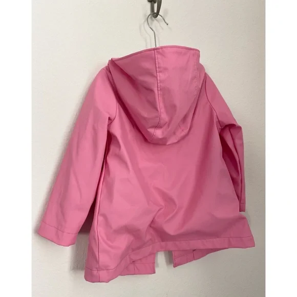 SOLD Baby Gap • Pink Floral Jersey Lined Hooded Rain Coat - Picture 13 of 16